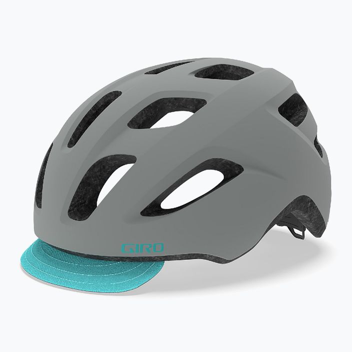 Giro Trella Integrated MIPS matte grey dark teal bicycle helmet 7