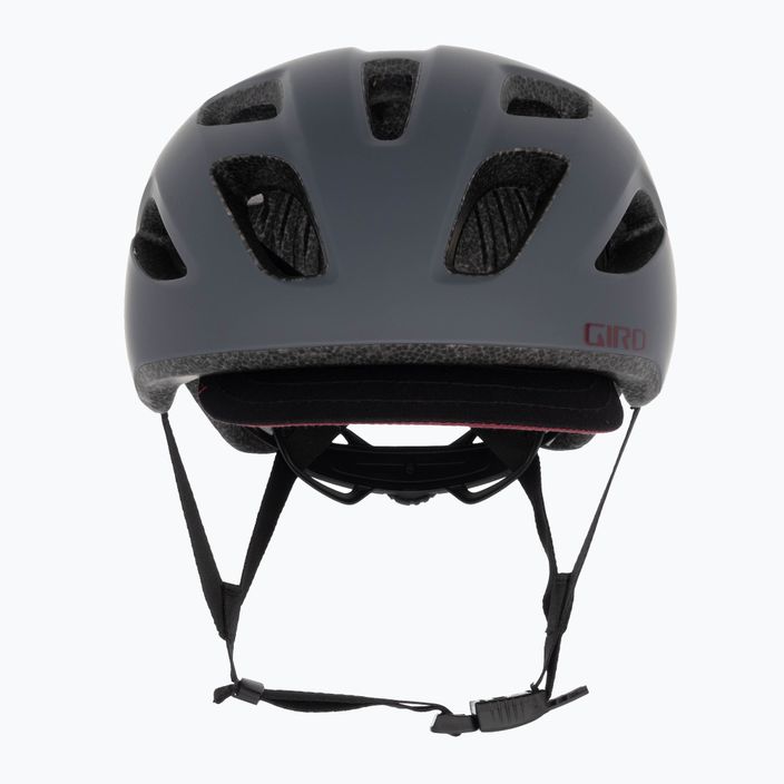 Giro Cormick bike helmet matte grey maroon 2