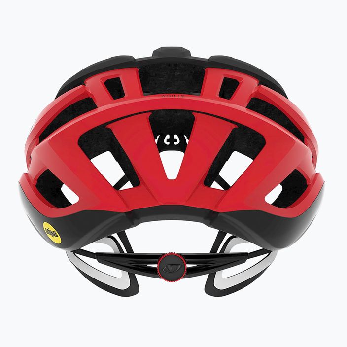 Giro Agilis matte black bright red bicycle helmet 9