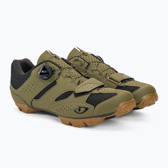 Men's MTB cycling shoes Giro Cylinder II olive rubber 3