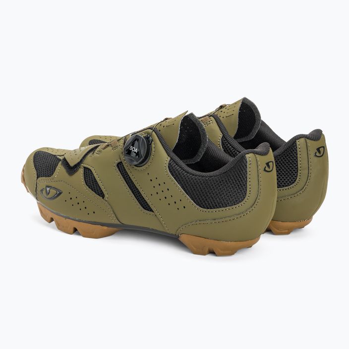 Men's MTB cycling shoes Giro Cylinder II olive rubber 4