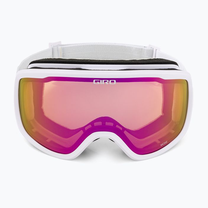 Women's ski goggles Giro Moxie white core light/amber pink/yellow 3