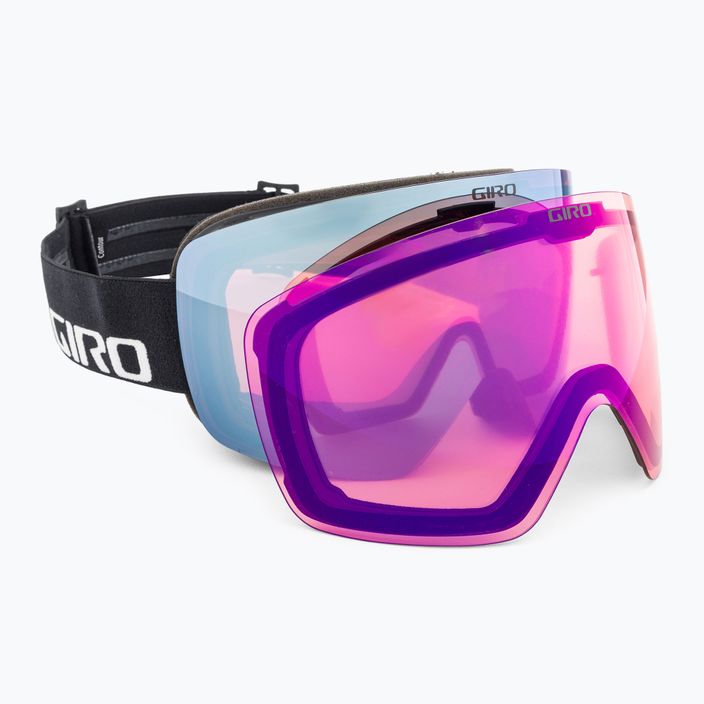 Giro Contour black wordmark/royal/infrared ski goggles