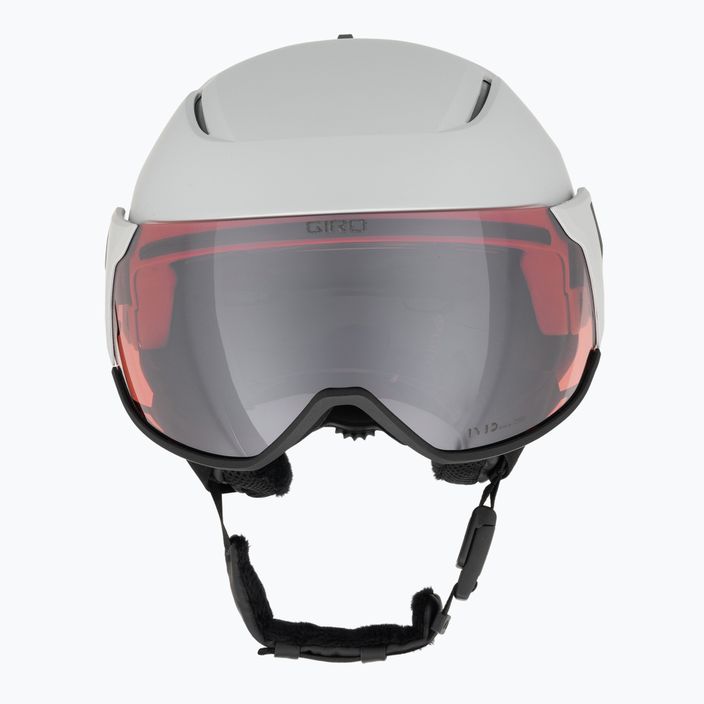 Giro Orbit Spherical matte light grey/vivid ember ski helmet 2