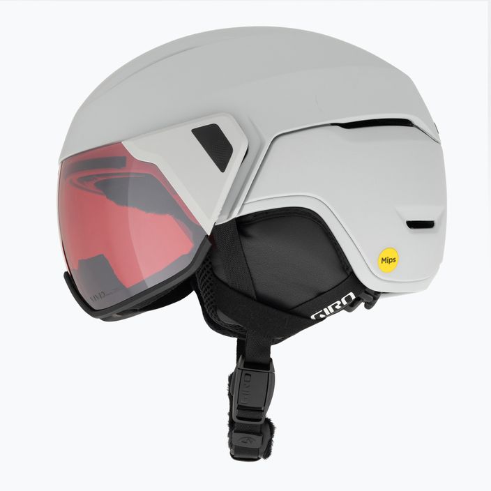 Giro Orbit Spherical matte light grey/vivid ember ski helmet 5