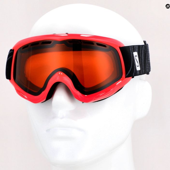 Salomon Juke Access pink/tonic orange children's ski goggles L39137500 11