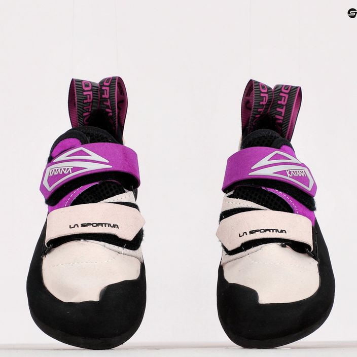 La Sportiva Katana women's climbing shoe white and purple 20M000500 11