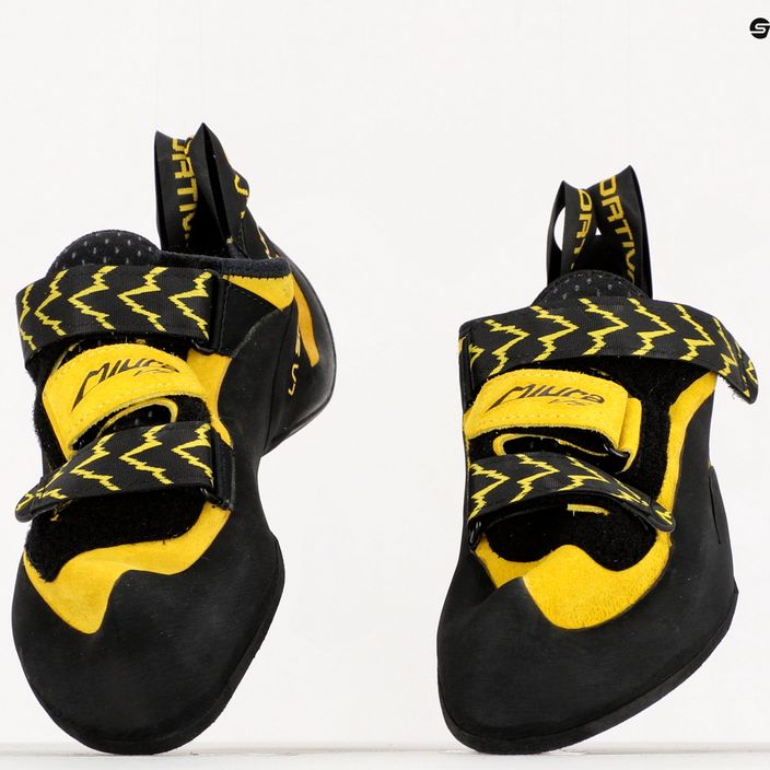 La Sportiva Miura VS men's climbing shoes black/yellow 555 11