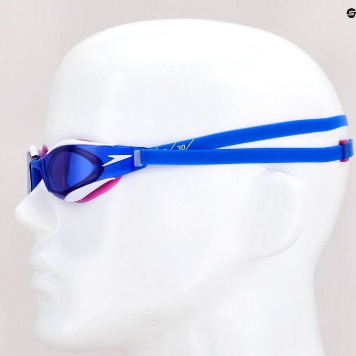 Speedo Fastskin Hyper Elite blue flame/diva/white swim goggles 68-12820F980 8