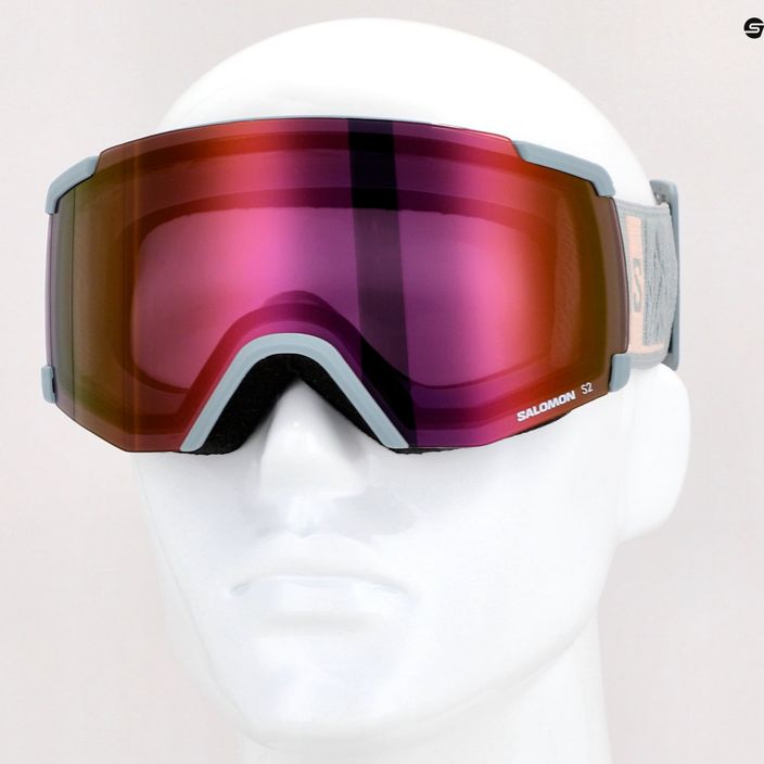 Salomon S/View wrought iron/ml ruby ski goggles L47003200 11