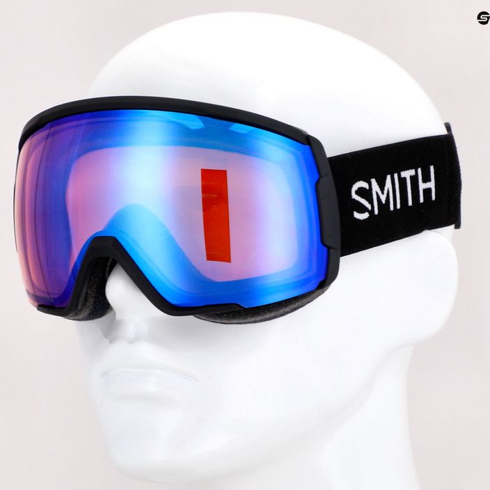 Smith Proxy black/chromapop photochromic rose flash ski goggles M00741 9
