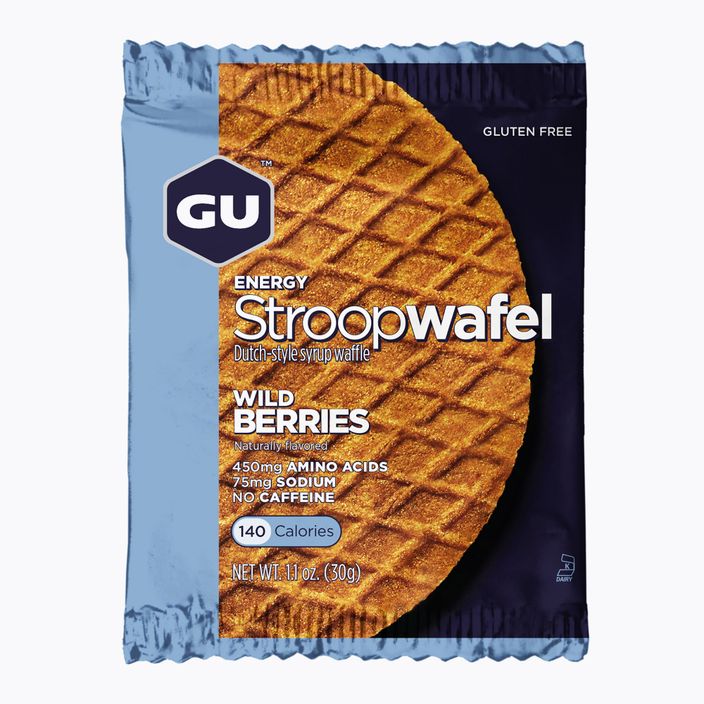 GU Energy Stroopwaffle snack 32 g wild berry gluten free