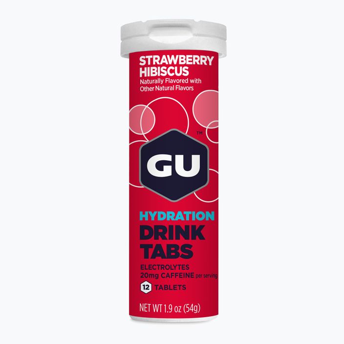 GU Hydration Drink Tabs strawberry/hibiscus 12 tablets