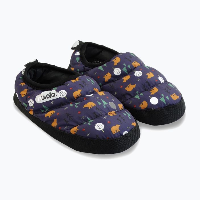 Nuvola Classic Printed teddy blue children's winter slippers 9