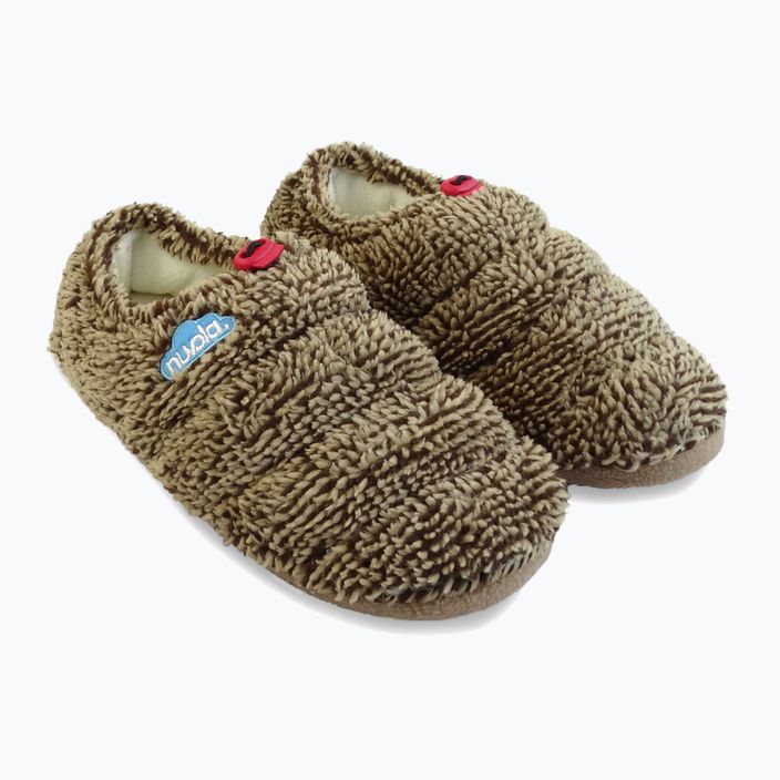 Nuvola Classic Cloud fleece brown winter slippers 8