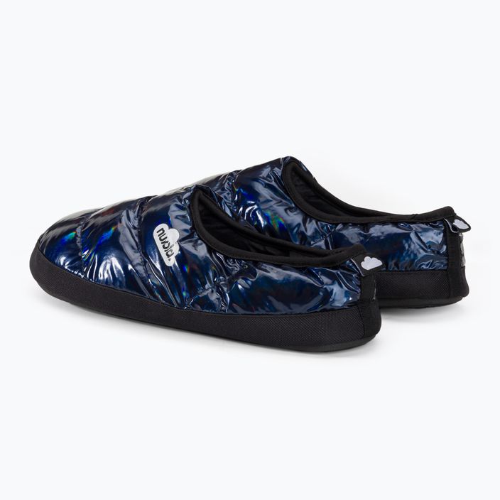 Nuvola Classic metallic blue winter slippers 3