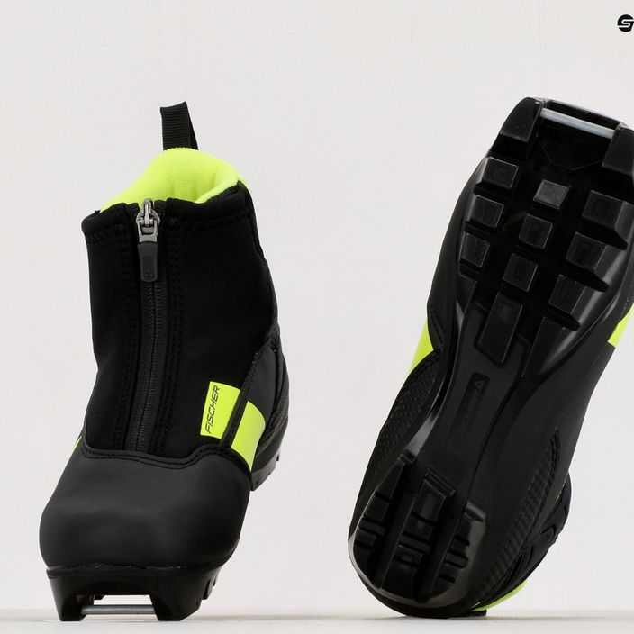 Fischer XJ Sprint children's cross-country ski boots black/yellow S40821,31 17