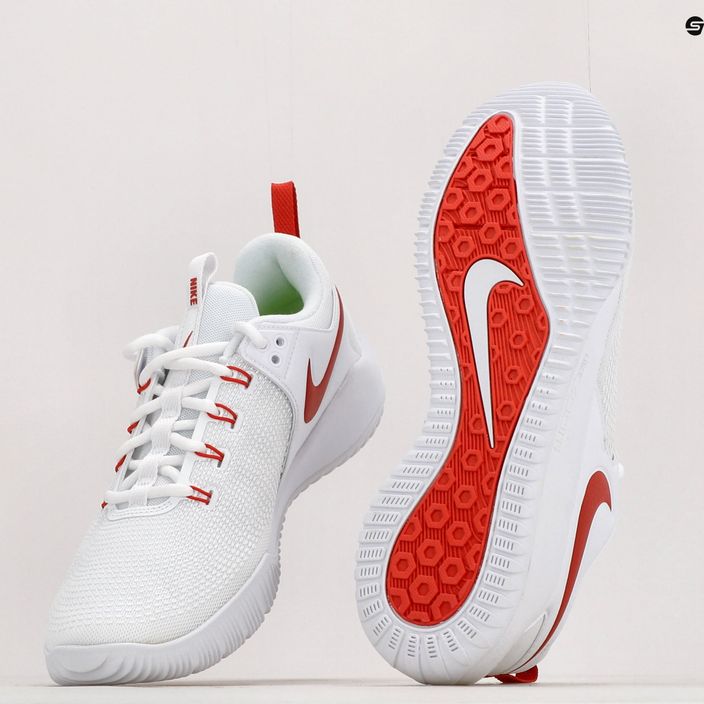 Men's volleyball shoes Nike Air Zoom Hyperace 2 white and red AR5281-106 11