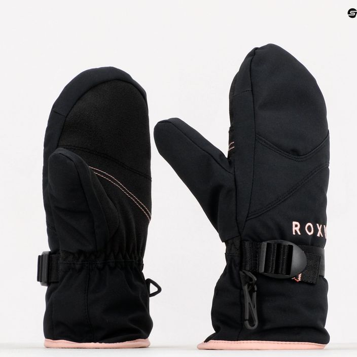 Children's snowboard gloves ROXY Jetty Solid 2021 true black 6