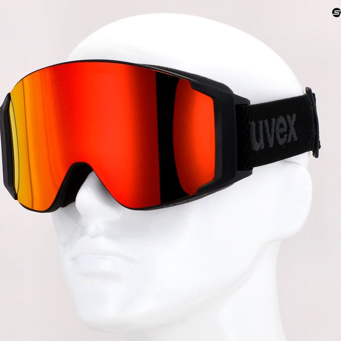 Ski goggles UVEX G.gl 3000 TOP black mat/mirror red polavision/clear 55/1/332/2130 10