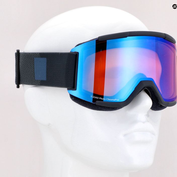 Smith Squad slate/chromapop photochromic rose flash ski goggles M00668 8