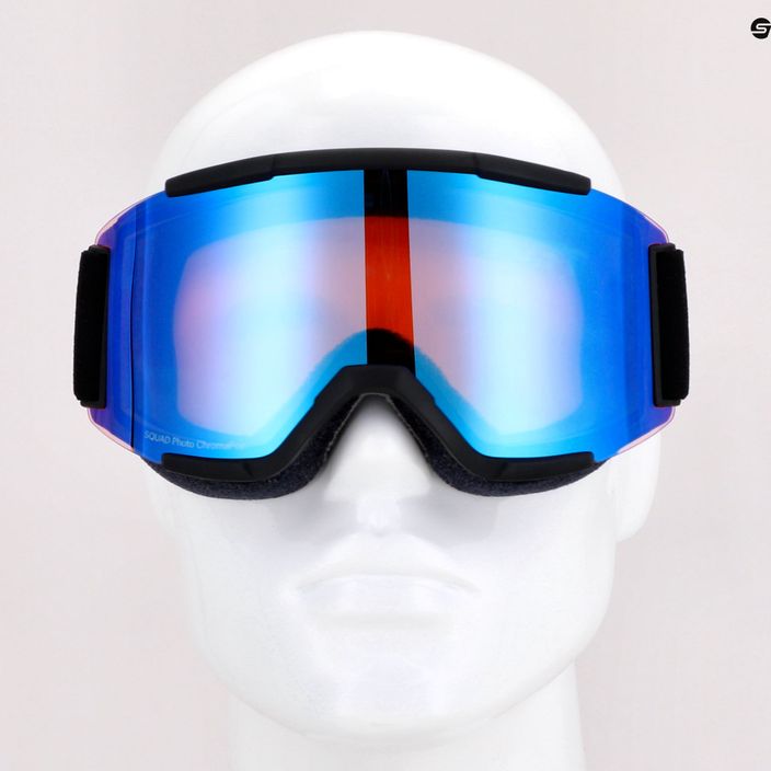 Smith Squad black/chromapop photochromic rose flash ski goggles M00668 8