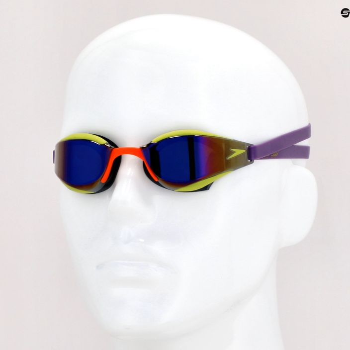 Speedo Fastskin Hyper Elite Mirror imperial/salso/atomic lime/violet swim goggles 68-12818G786 7