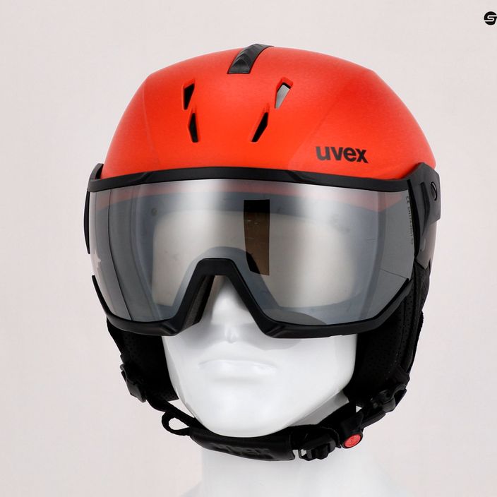Ski helmet UVEX Instinct Visor black/red 56/6/260/7005 17
