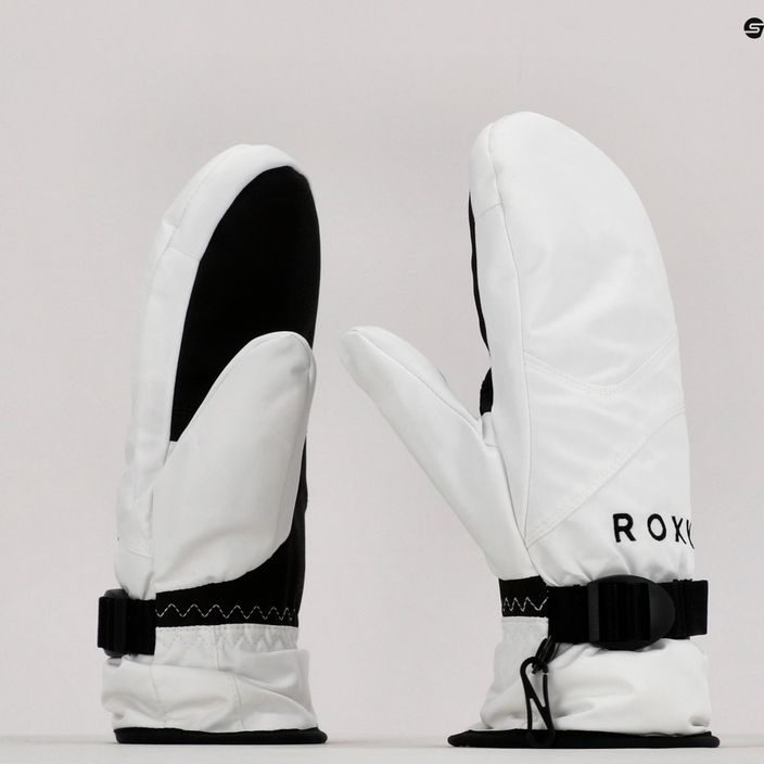 Women's snowboard gloves ROXY Jetty Solid Mitt 2021 white 7