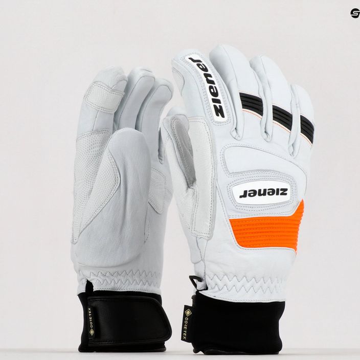 Men's ski glove ZIENER Guard GTX + Gore Grip PR white 801019 10