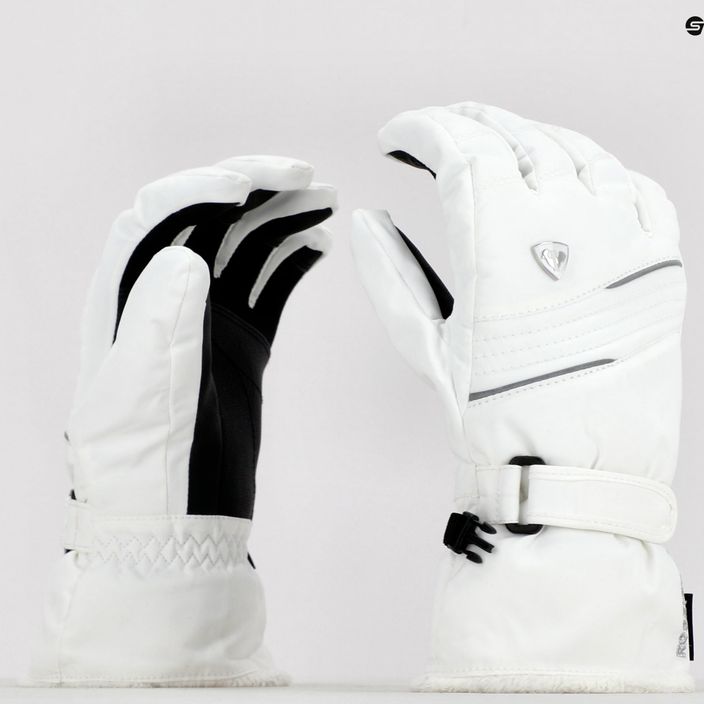 Women's ski gloves Rossignol Saphir Impr G white 6