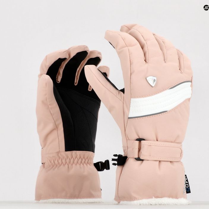 Women's ski gloves Rossignol Saphir Impr G pink 7