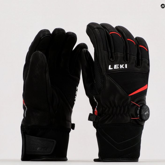 LEKI Griffin Tune S Boa men's ski glove black/red 649808302080 10