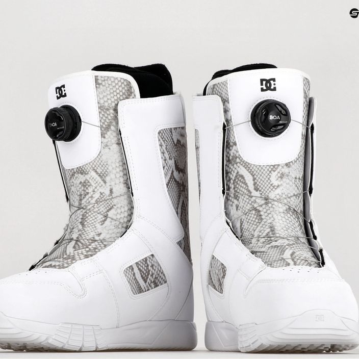 Women's snowboard boots DC Phase Boa white/snake 10