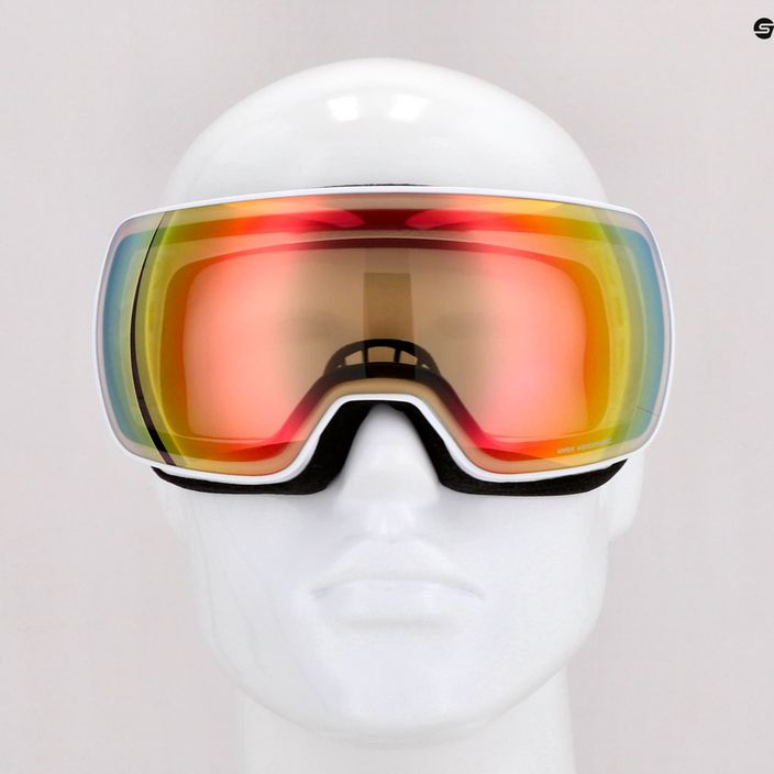 Ski goggles UVEX Compact V white/mirror rainbow variomatic 55/0/142/10 7
