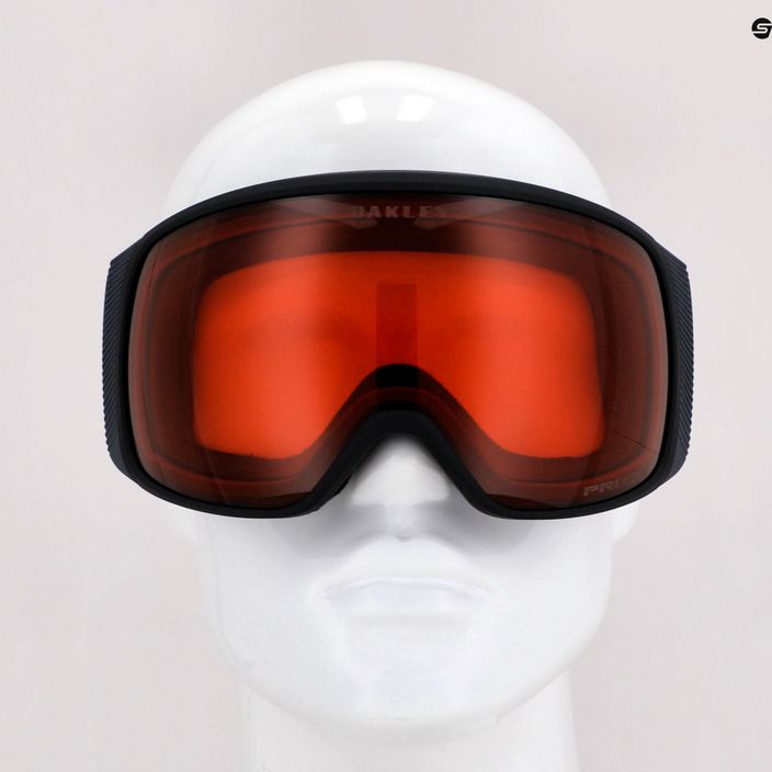 Oakley Flight Tracker matte black/prizm snow rose ski goggles OO7104-05 5