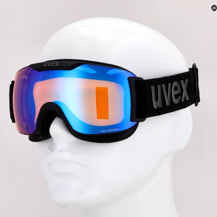 Ski goggles UVEX Downhill 2000 S CV black mat/mirror blue colorvision yellow 55/0/447/21 6