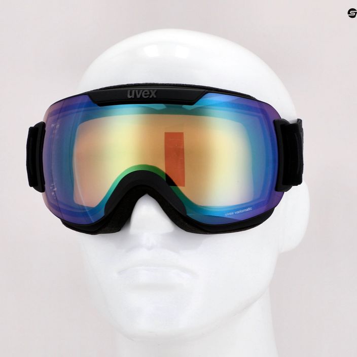 Ski goggles UVEX Downhill 2000 V black/mirror green variomatic 55/0/123/21 7