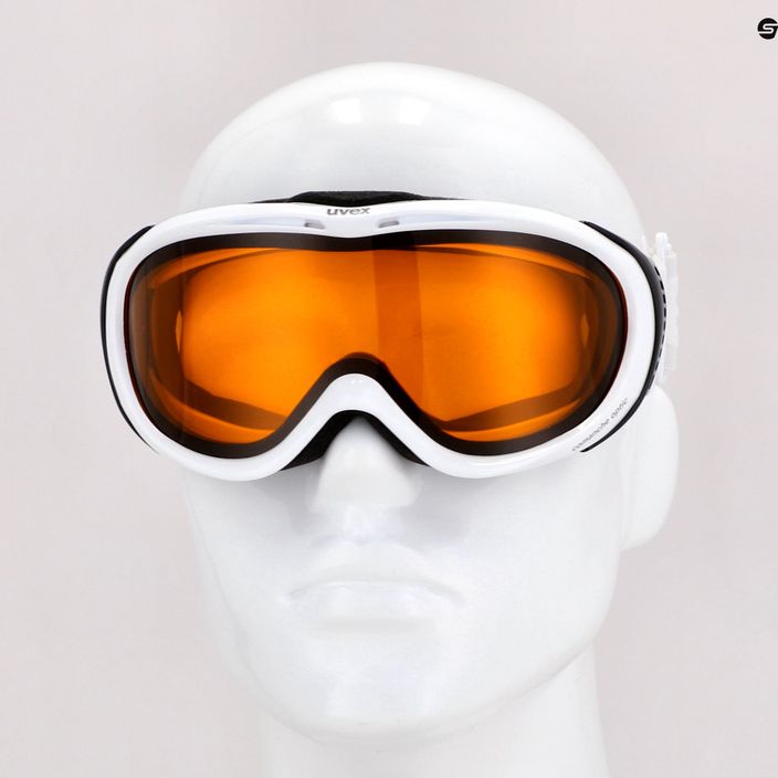 Ski goggles UVEX Comanche LGL white/lasergold lite/clear 55/1/092/12 7