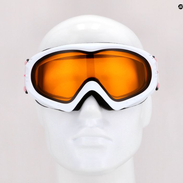UVEX ski goggles Cevron white pink/lasergold lite clear 55/0/036/16 7