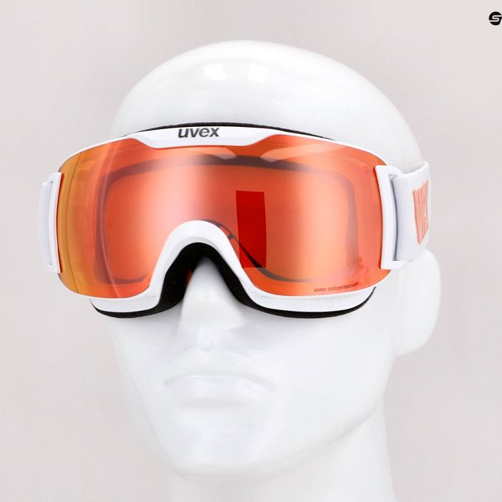 Ski goggles UVEX Downhill 2000 S CV white/mirror rose colorvision orange 55/0/447/10 8