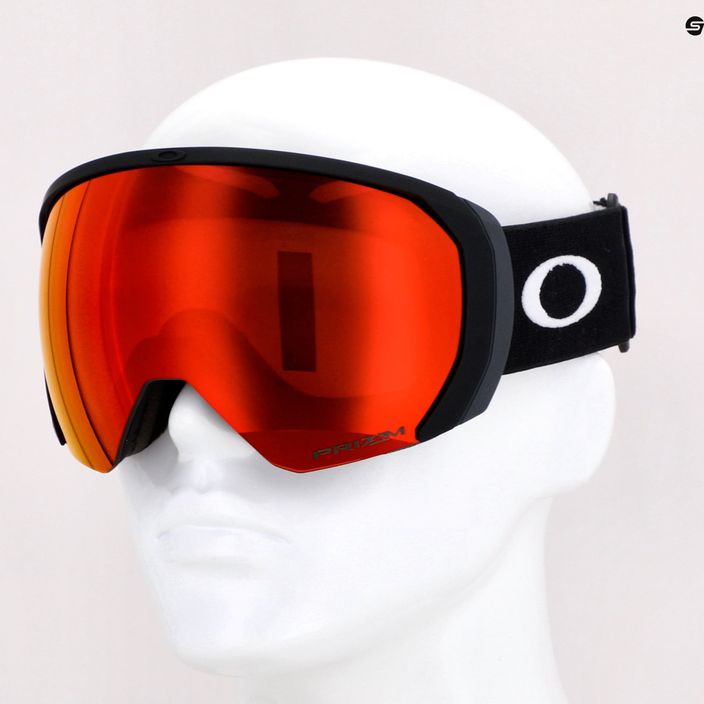 Oakley Flight Path matte black/prizm snow torch iridium ski goggles OO7110-06 5