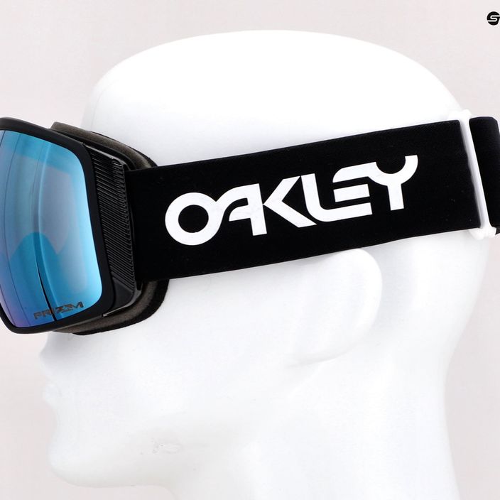 Oakley Flight Tracker factory pilot black/prizm snow sapphire iridium ski goggles OO7104-08 5