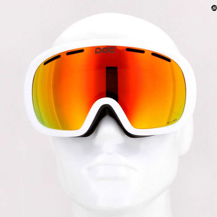 Ski goggles POC Fovea Mid Clarity hydrogen white/spektris orange 12