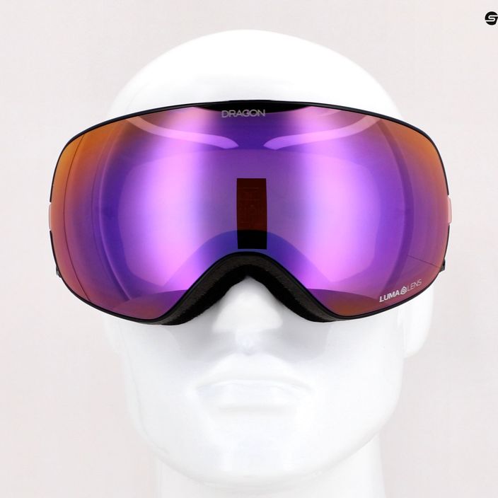 DRAGON X2S split/lumalens purple ion/lumalens amber ski goggles 30786/7230003 12