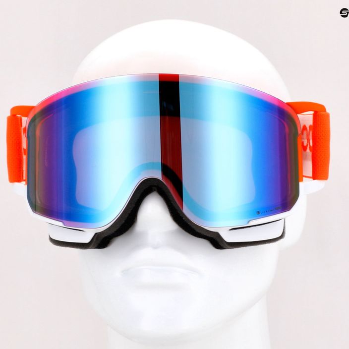 Ski goggles POC Nexal Clarity Comp fluorescent orange/hydrogen white/spektris blue 13