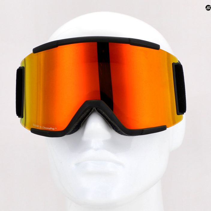Smith Squad XL black/chromapop everyday red mirror ski goggles M00675 10