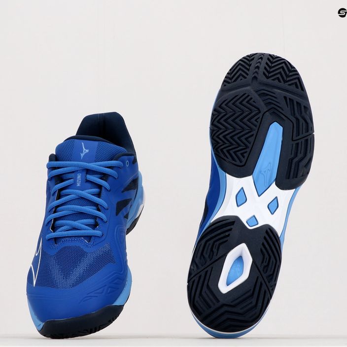 Men's tennis shoes Mizuno Wave Exceed Light AC navy blue 61GA221826 17