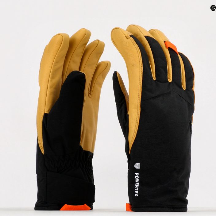 Salewa men's mountaineering gloves Ortles Ptx/Twr black/yellow 00-0000028531 11