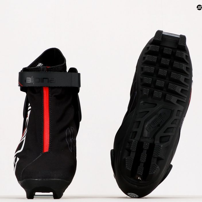 Men's cross-country ski boots Alpina N Combi black/white/red 15